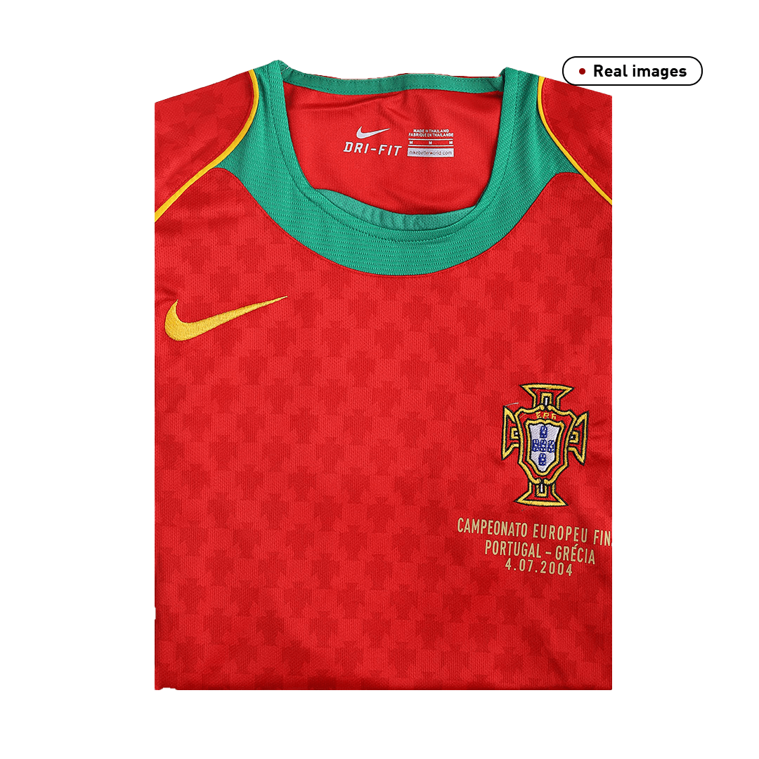 Retro 2004 Portugal Home Soccer Jersey -Euro Final