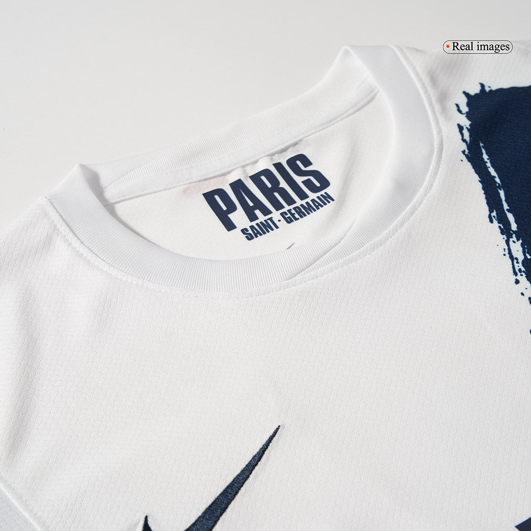 KVARATSKHELIA #7 PSG Soccer Jersey Away Custom Shirt 2024/25 - UCL