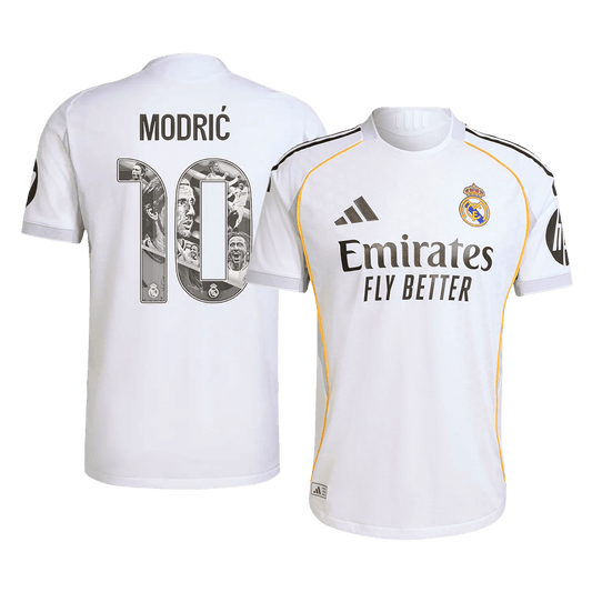MODRIĆ Special #10 Real Madrid Home Authentic Soccer Jersey 2025/26