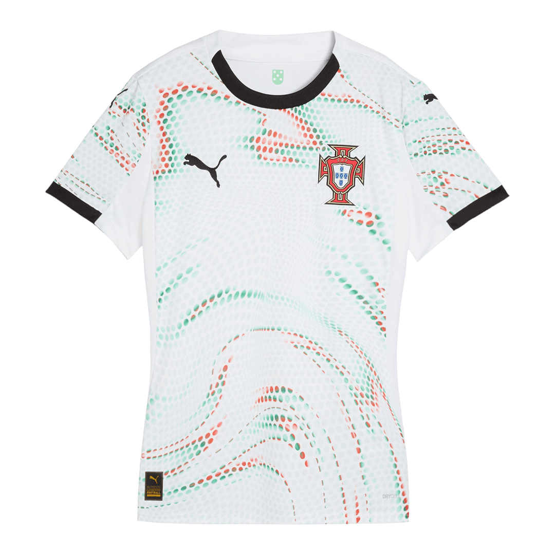 Women's Portugal Away Soccer Jersey 2025 White