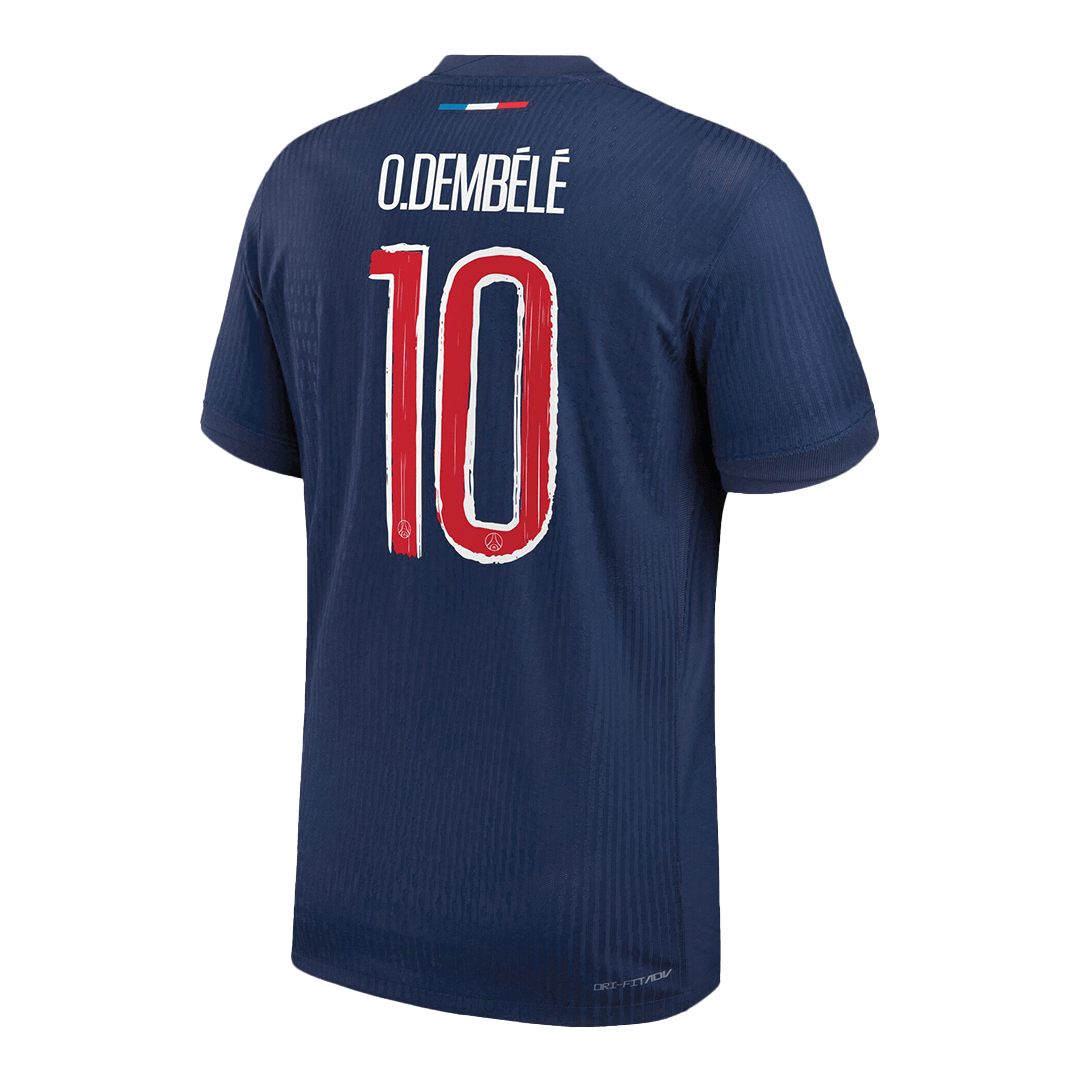 Authentic O.DEMB¨¦L¨¦ #10 Soccer Jersey PSG Home Shirt 2024/25  - UCL