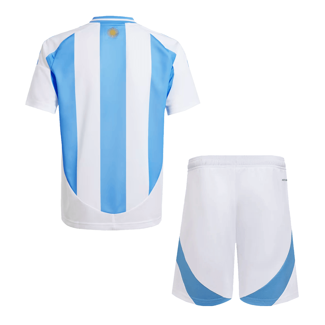 Kid's Argentina Home Soccer Jersey Kit(Jersey+Shorts) 2024