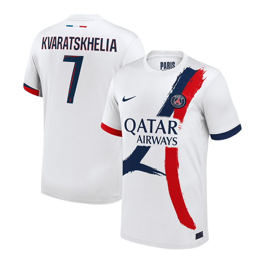 PSG Jersey Custom KVARATSKHELIA #7 Soccer Jersey Away 2024/25