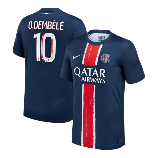 O.DEMB¨¦L¨¦ #10 PSG Soccer Jersey Home Custom Shirt 2024/25
