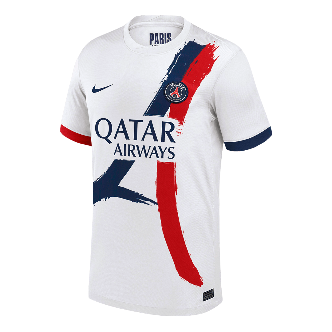 KVARATSKHELIA #7 PSG Soccer Jersey Away Custom Shirt 2024/25 - UCL