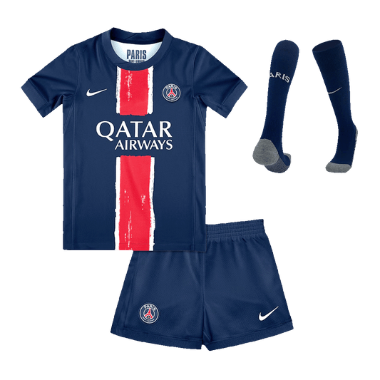 Kid's PSG Home Soccer Jersey Kit(Jersey+Shorts+Socks) 2024/25
