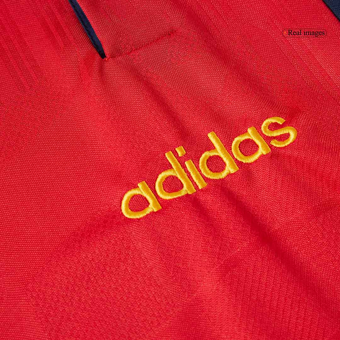 Retro 1996 Spain Home Soccer Jersey