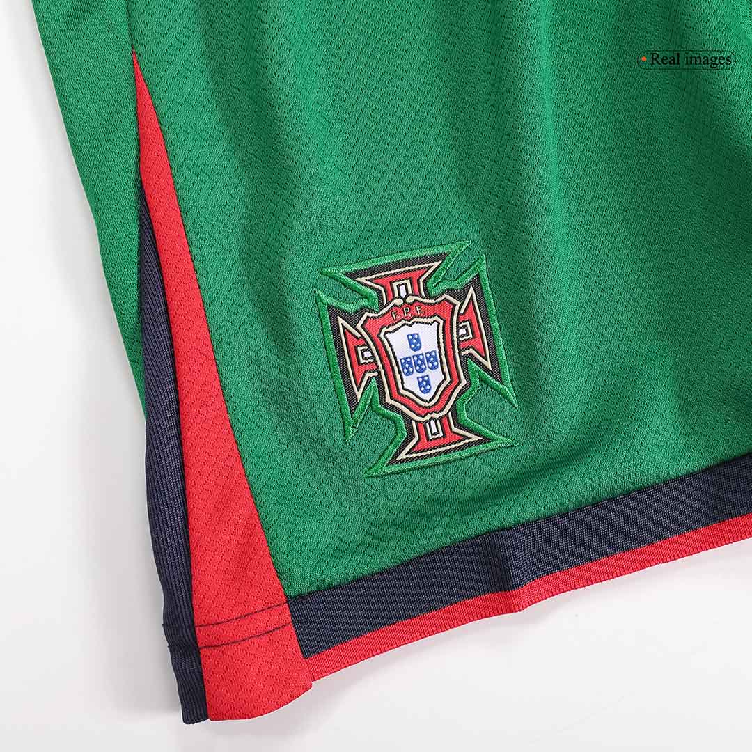 Kid's Portugal Home Soccer Jersey Kit(Jersey+Shorts+Socks) Euro 2024