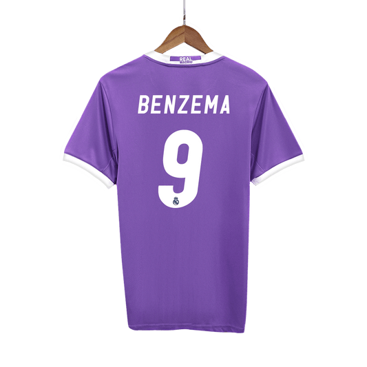 Retro BENZEMA #9 2016/17 Real Madrid Away Soccer Jersey