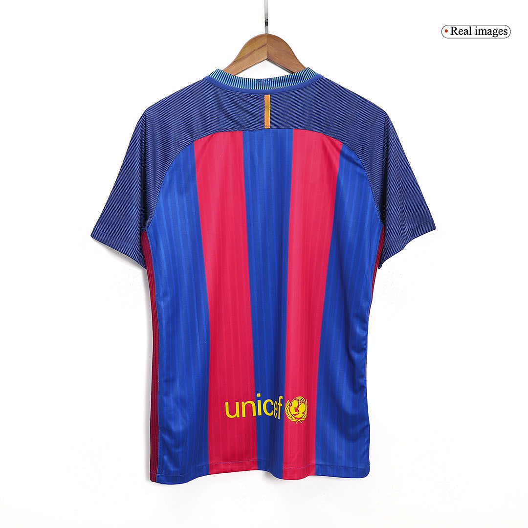 Retro 2016/17 Barcelona Home Soccer Jersey