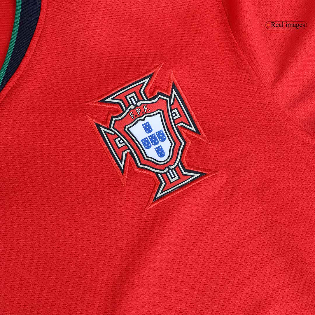 Portugal Home Soccer Jersey Kit(Jersey+Shorts+Socks) Euro 2024