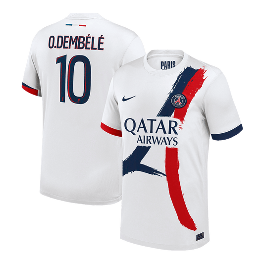 O.DEMB¨¦L¨¦ #10 PSG Soccer Jersey Away Custom Shirt 2024/25