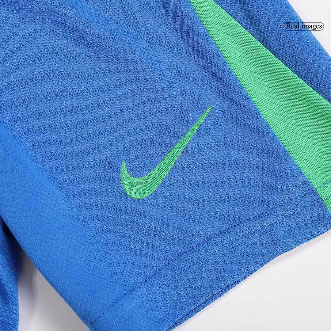 Kids Brazil Home Soccer Jersey Whole Kit 2024 (Jersey+Shorts+Socks)