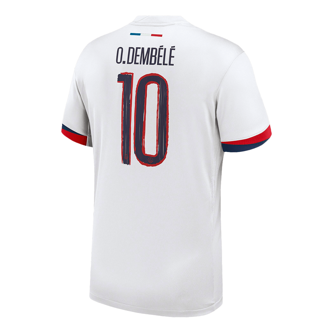 O.DEMB¨¦L¨¦ #10 PSG Soccer Jersey Away Custom Shirt 2024/25 - UCL