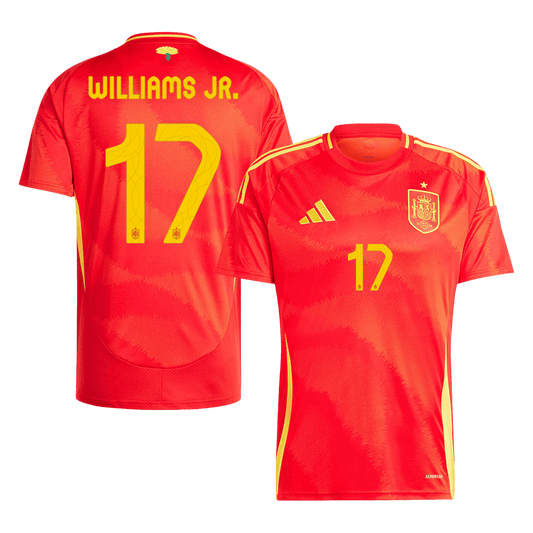 WILLIAMS JR. #17 Spain Home Soccer Jersey Euro 2024