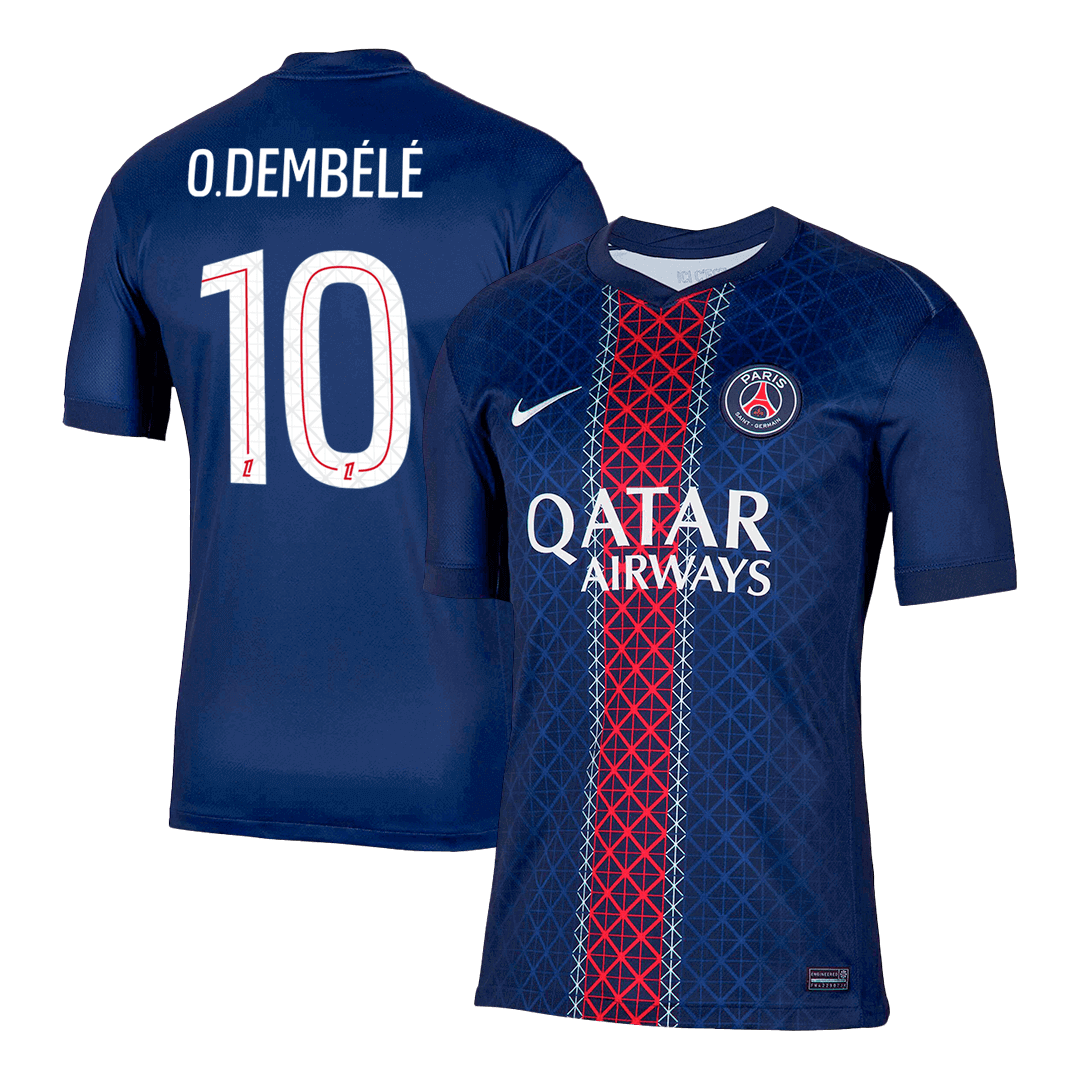 O.DEMBÉLÉ #10 PSG Home Soccer Jersey 2025/26