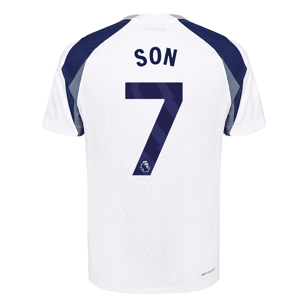SON #7 Authentic Tottenham Hotspur Home Soccer Jersey 2025/26 White