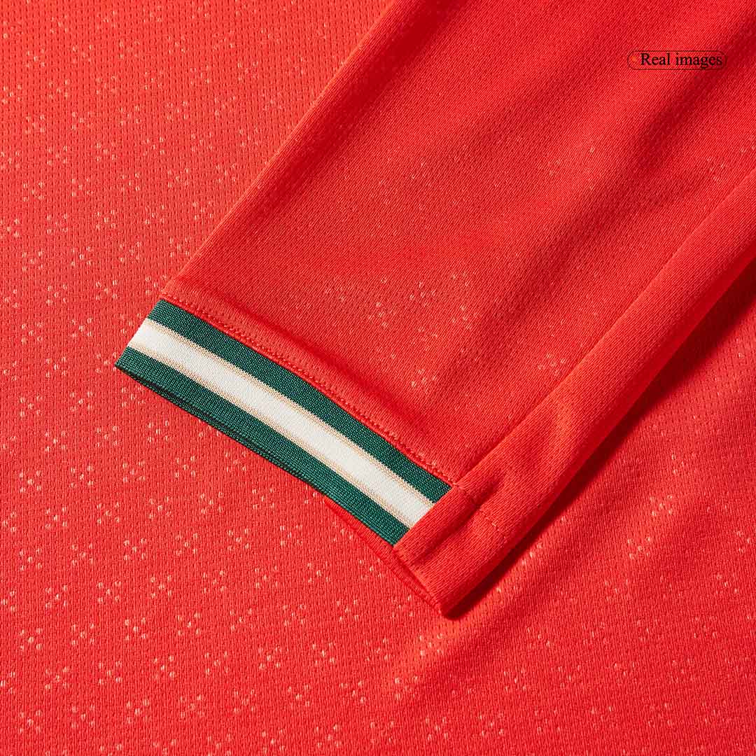Portugal Home Long Sleeve Soccer Jersey 2025 Red