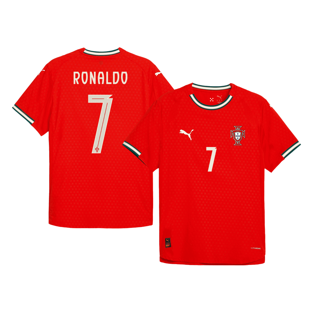 Authentic  RONALDO #7 Portugal Home Soccer Jersey 2025 Red