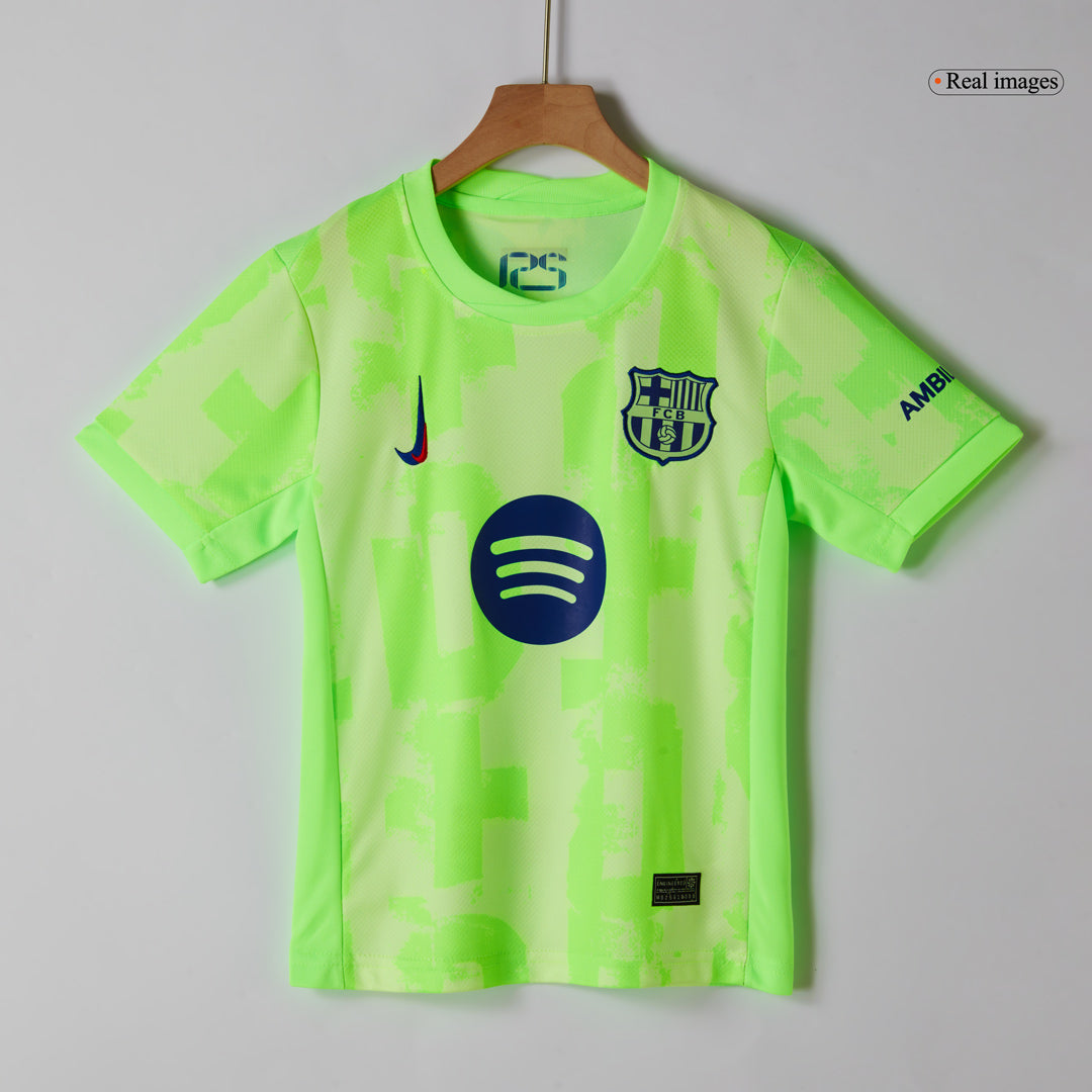 Kids Barcelona Custom Third Away Soccer Kits 2024/25