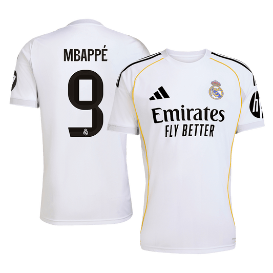 MBAPPÉ #9 Real Madrid Home Soccer Jersey 2025/26