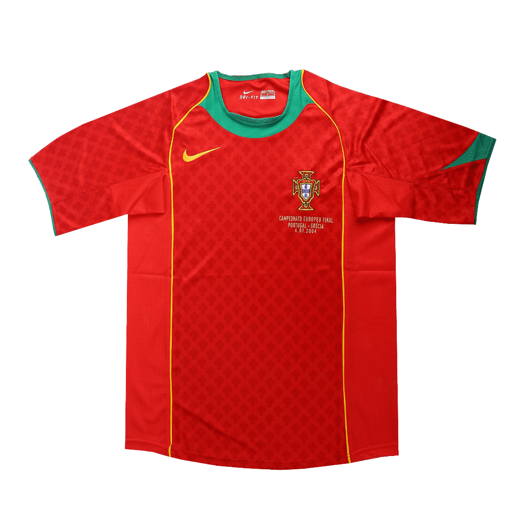Retro 2004 Portugal Home Soccer Jersey -Euro Final