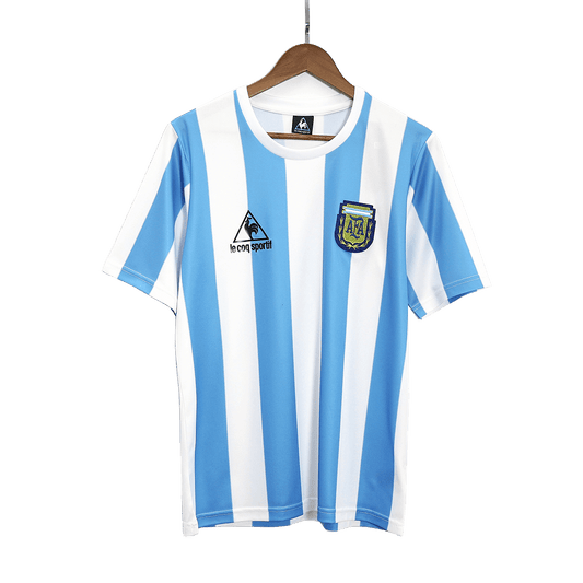 Retro 1986 Argentina Home Soccer Jersey