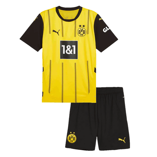 Kid's Borussia Dortmund Home Soccer Jersey Kit(Jersey+Shorts) 2024/25