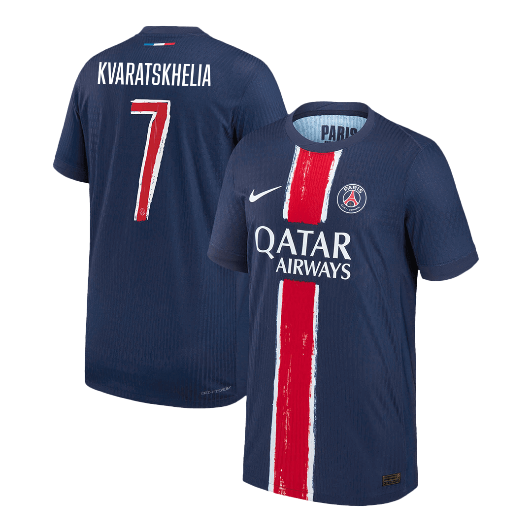 Authentic KVARATSKHELIA #7 Soccer Jersey PSG Home Shirt 2024/25 - UCL