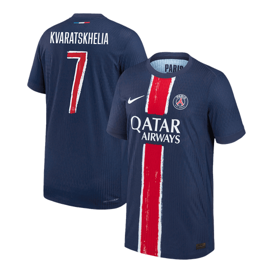 Authentic KVARATSKHELIA #7 Soccer Jersey PSG Home Shirt 2024/25 - UCL