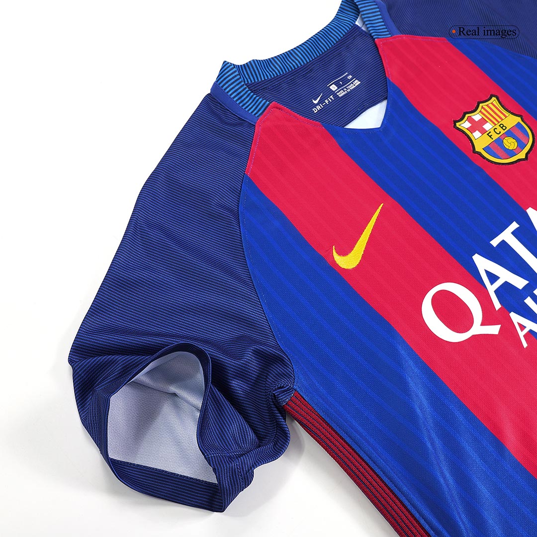 Retro 2016/17 Barcelona Home Soccer Jersey