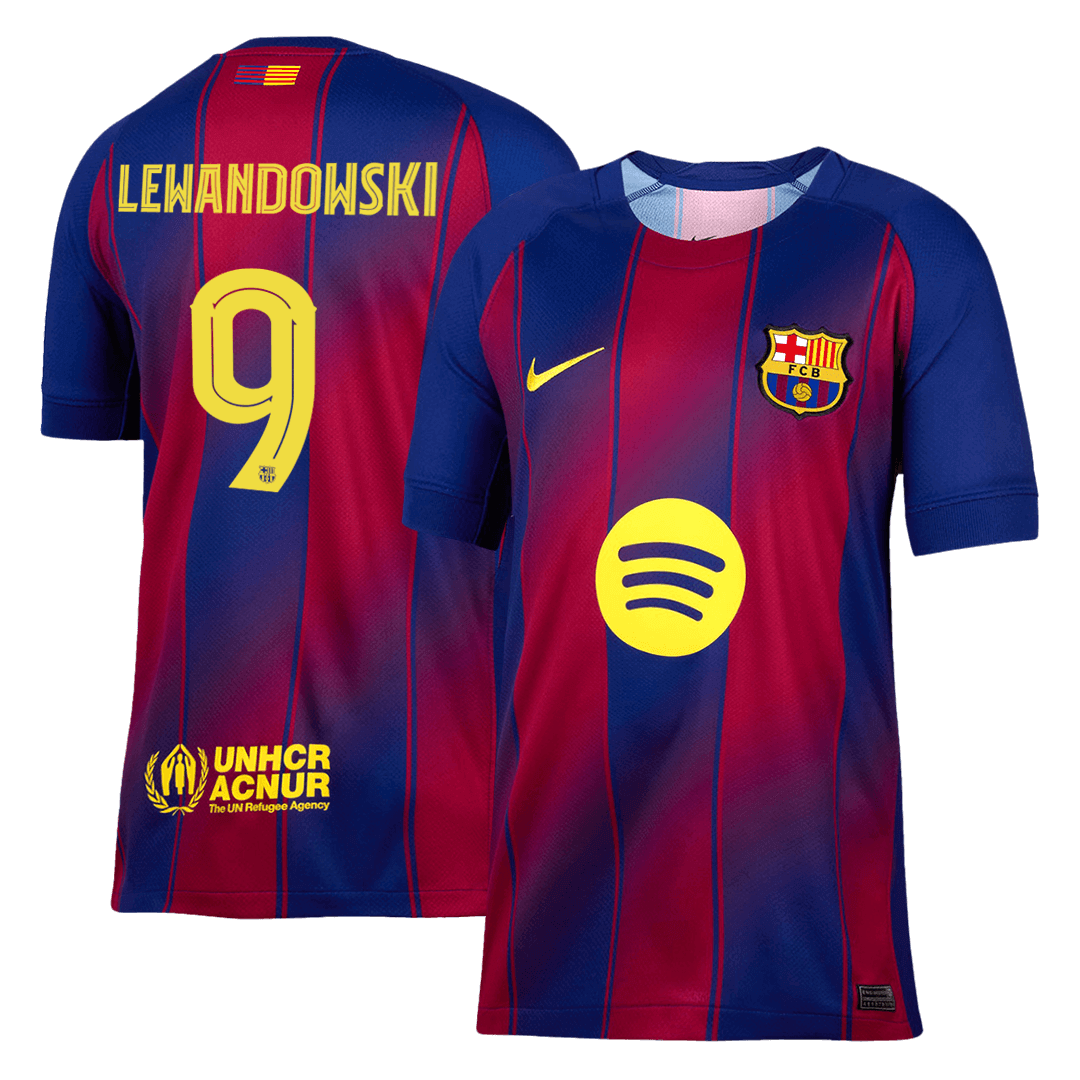LEWANDOWSKI #9 Barcelona Home Soccer Jersey 2025/26 -UCL