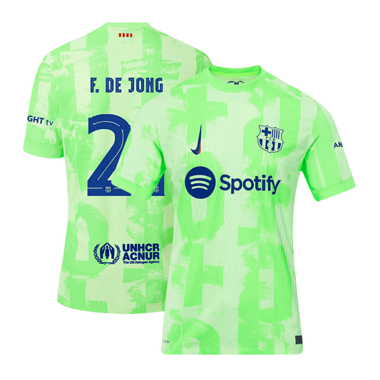 Authentic F.DE JONG #21 Barcelona Third Away Soccer Jersey 2024/25 - UCL