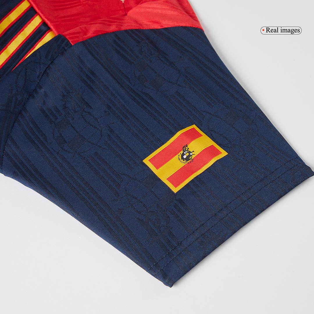 Retro 1996 Spain Home Soccer Jersey