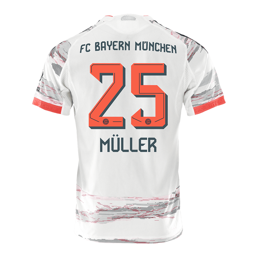 Authentic MÜLLER #25 Soccer Jersey Bayern Munich Away Shirt 2025/26