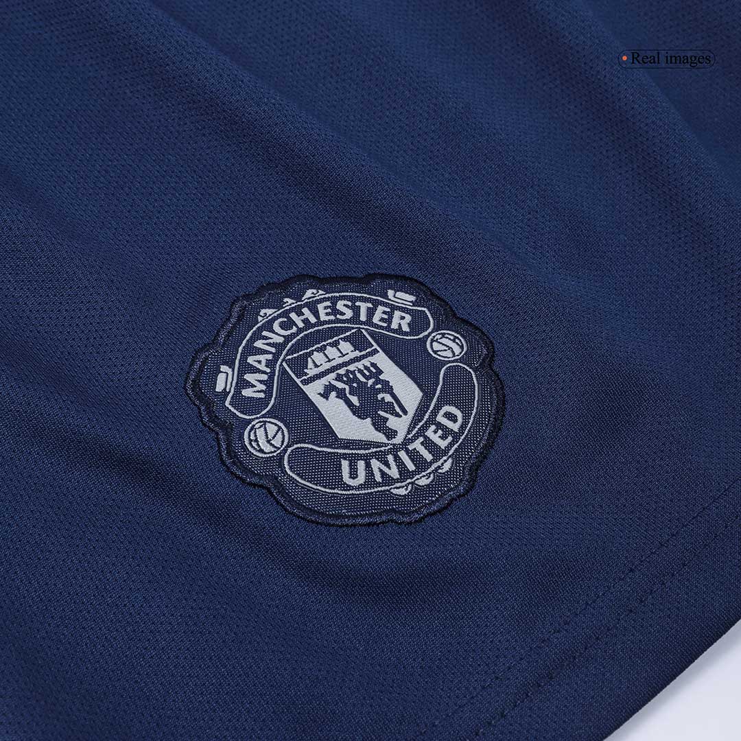 Kid's Manchester United Away Soccer Jersey Kit (Shirt+Shorts+Socks) 2024/25