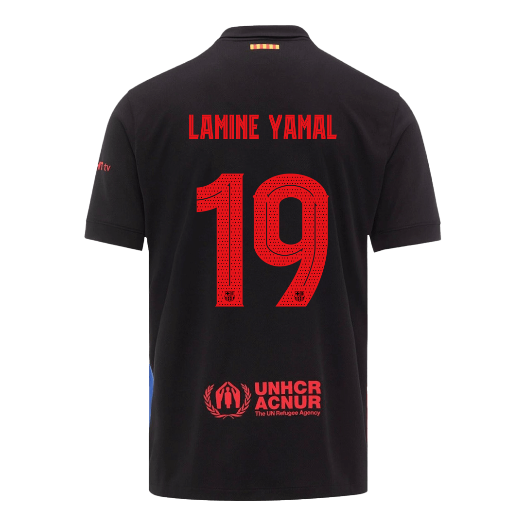 LAMINE YAMAL #19 Barcelona Away Soccer Jersey 2024/25 - UCL
