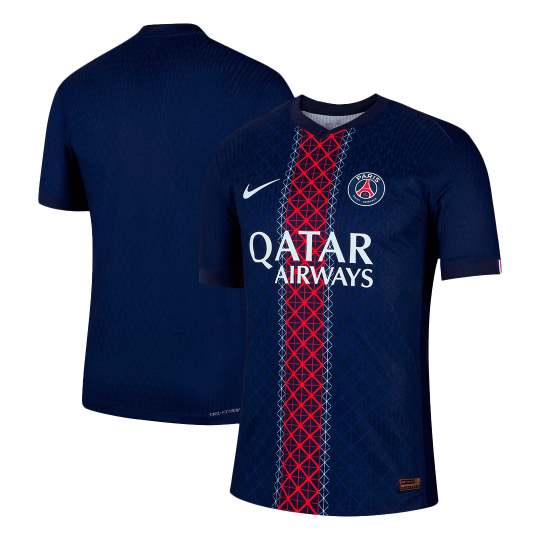 Authentic PSG Jersey Custom Soccer Jersey Home 2025/26 Jersey