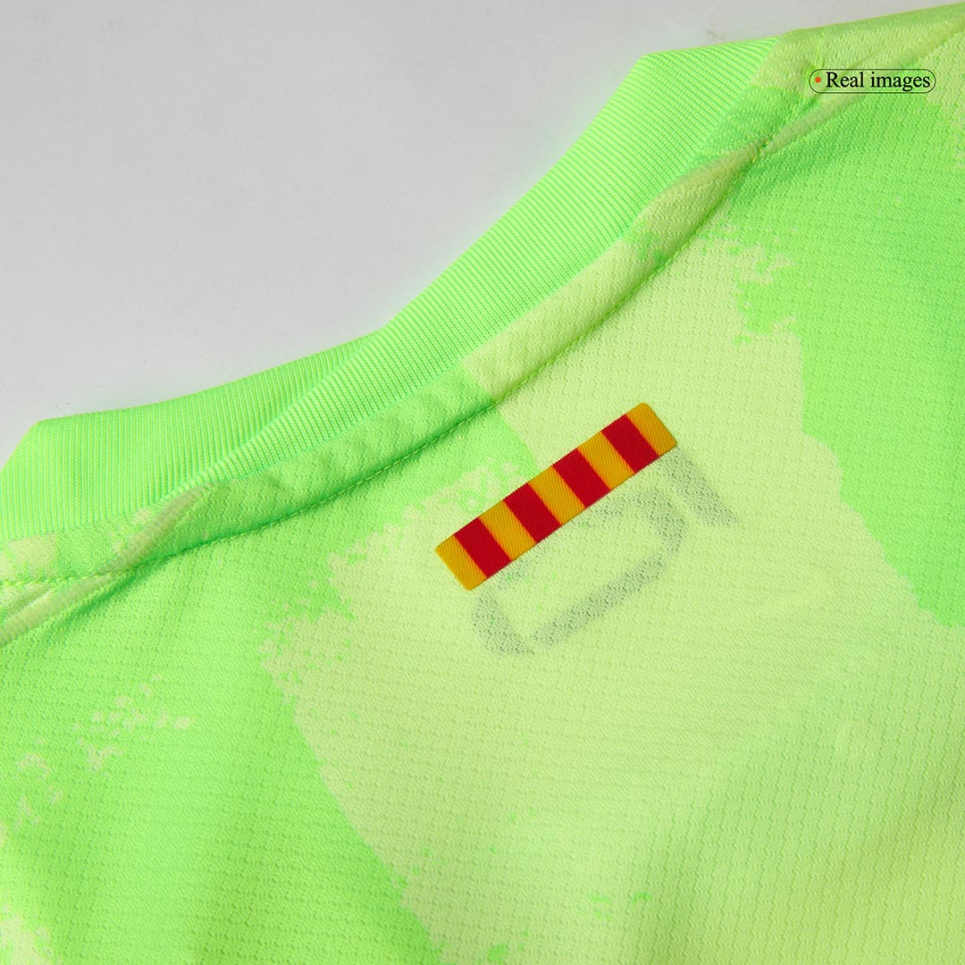 Barcelona Third Away Soccer Jersey Kit(Jersey+Shorts) 2024/25 - UCL (Spotify Logo Without Text)