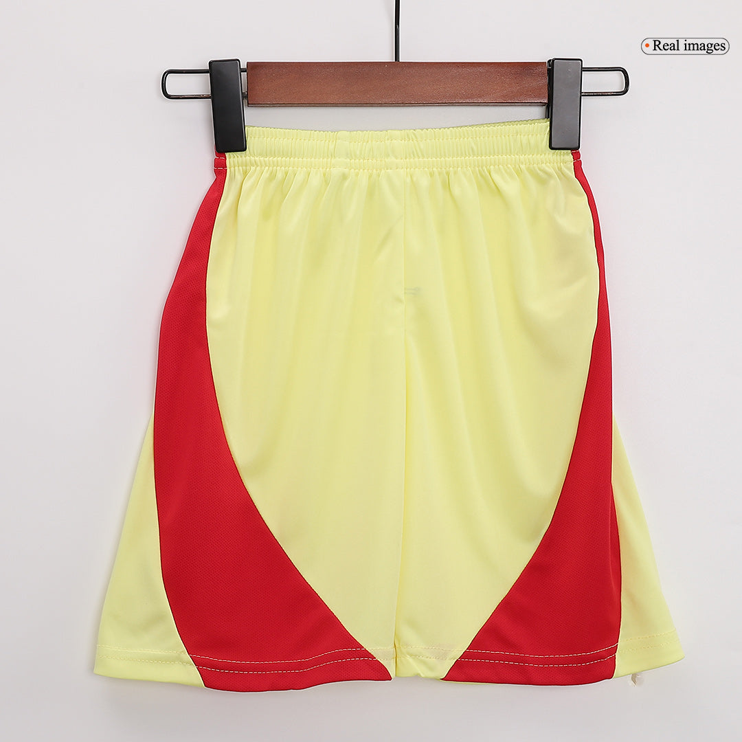 Kid's Spain Away Soccer Jersey Kit(Jersey+Shorts) Euro 2024