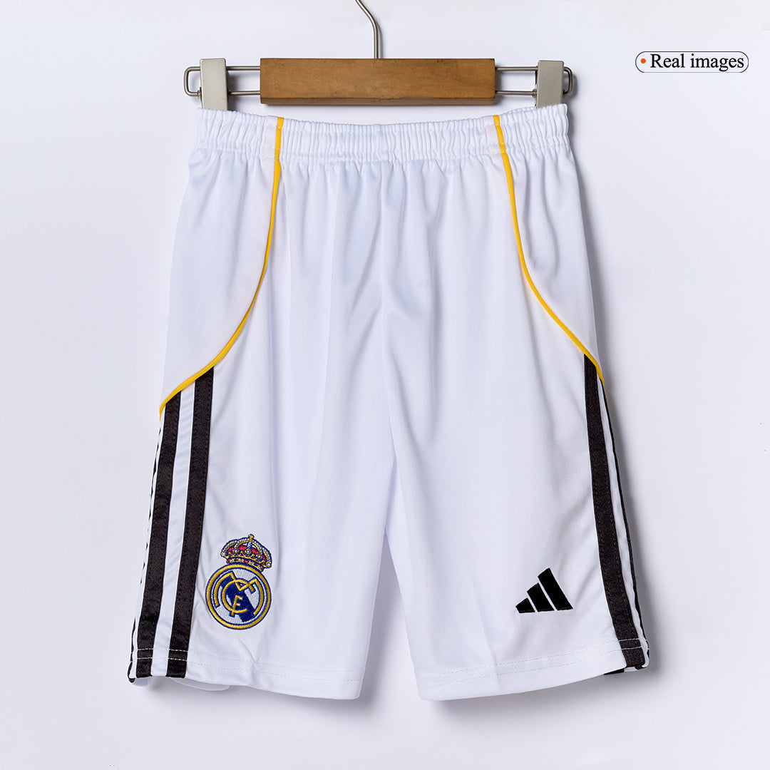 Real Madrid Home Kids Soccer Jerseys Kit 2025/26