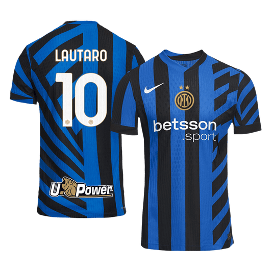 Authentic LAUTARO #10 Soccer Jersey Inter Milan Home Shirt 2024/25