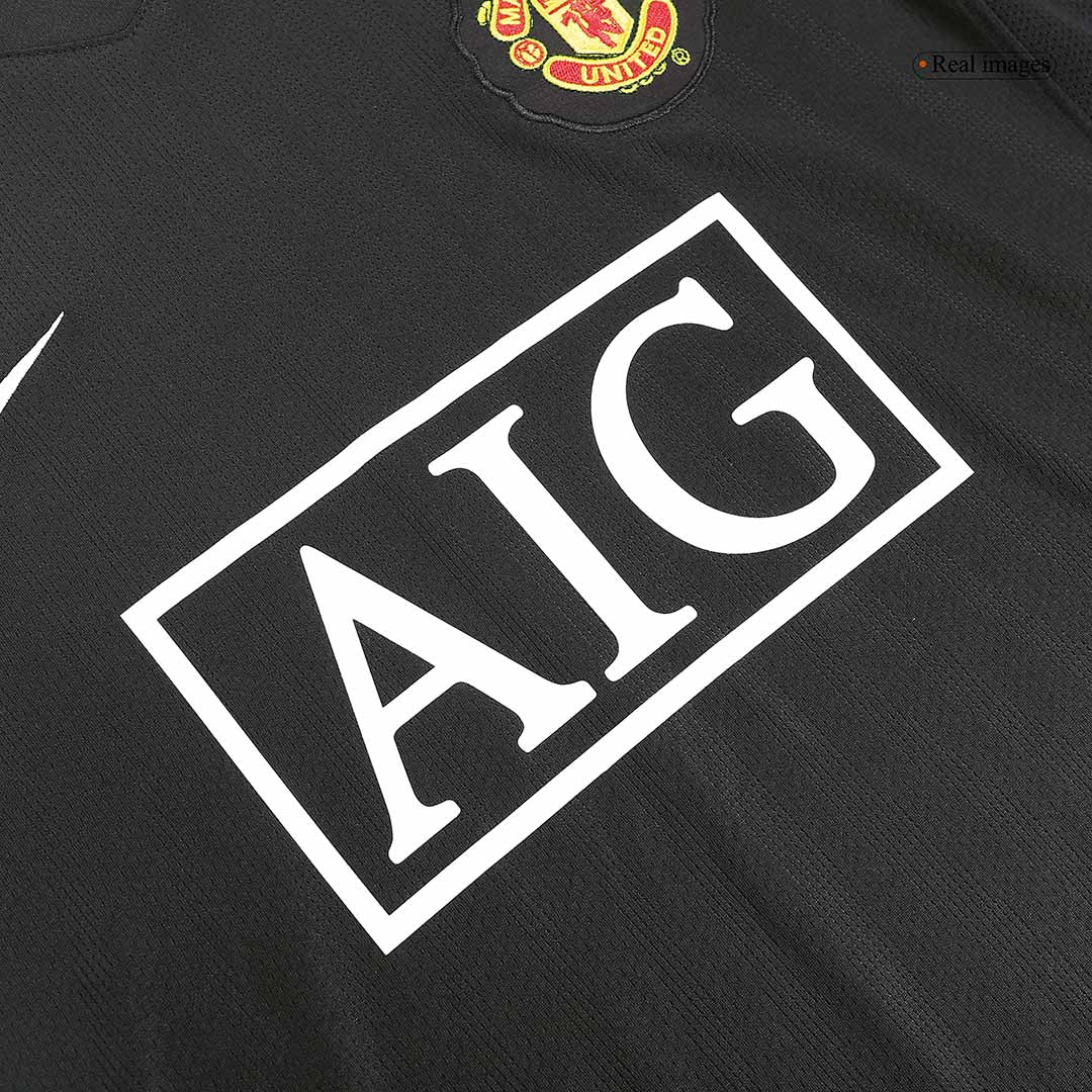 Retro RONALDO #7 2007/08 Manchester United Away Long Sleeve Soccer Jersey