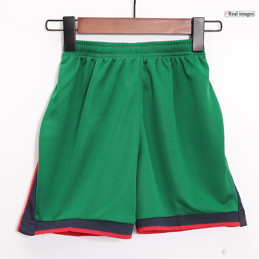 Kid's Portugal Home Soccer Jersey Kit(Jersey+Shorts) Euro 2024