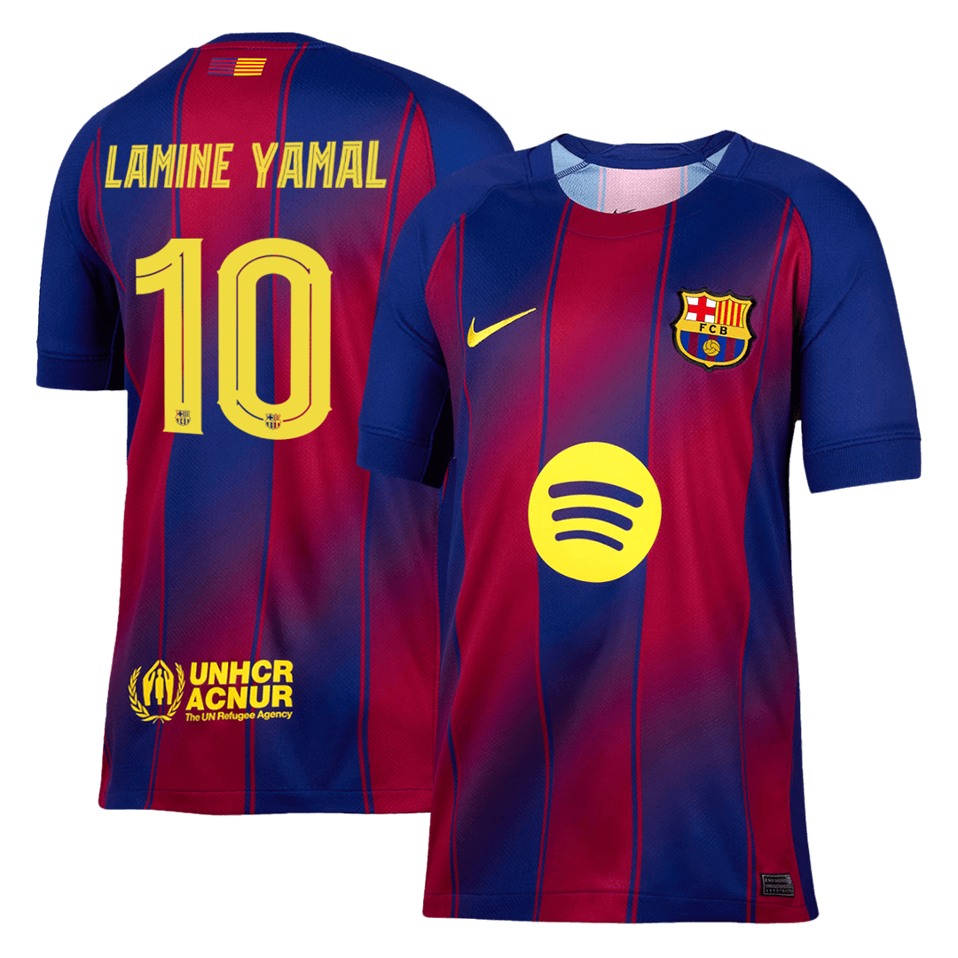 LAMINE YAMAL #10 Barcelona Home Soccer Jersey 2025/26 -UCL