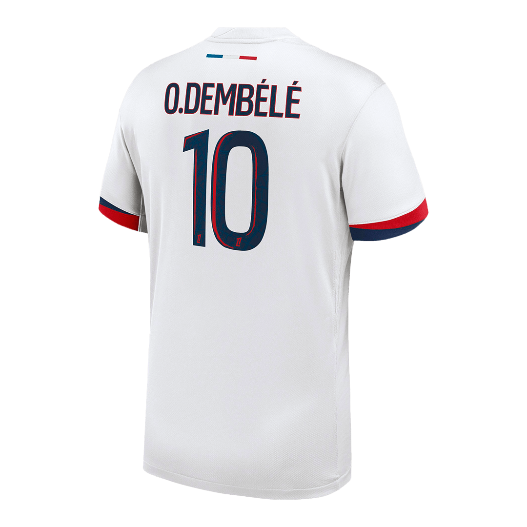 O.DEMB¨¦L¨¦ #10 PSG Soccer Jersey Away Custom Shirt 2024/25