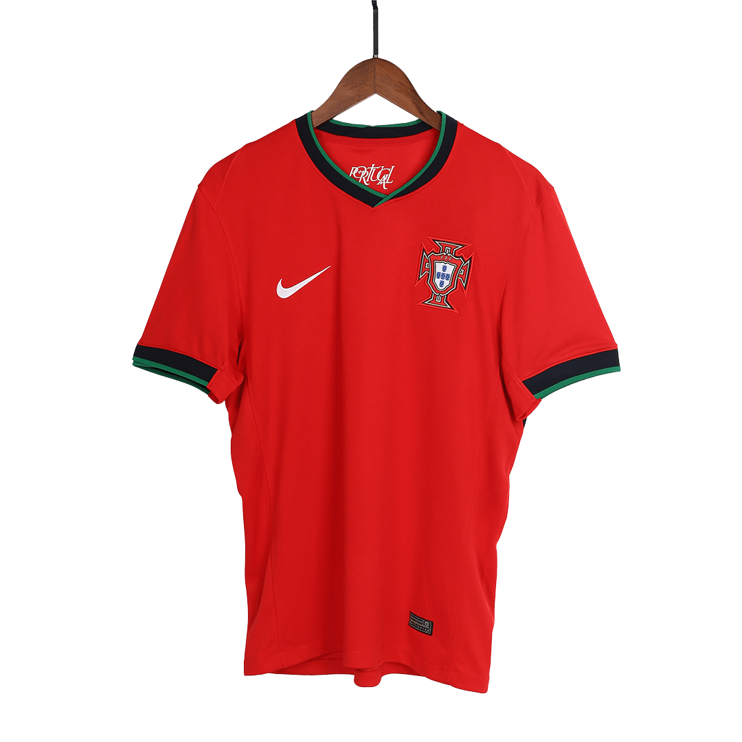 Portugal Home Soccer Jersey Kit(Jersey+Shorts+Socks) Euro 2024