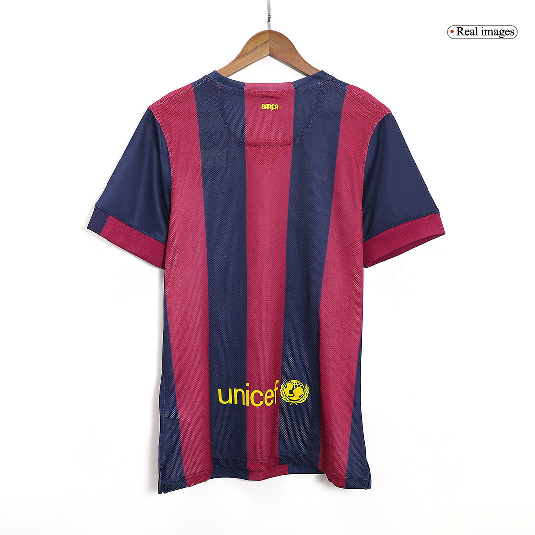 Retro SUÁREZ  #9 2014/15 Barcelona Home Soccer Jersey