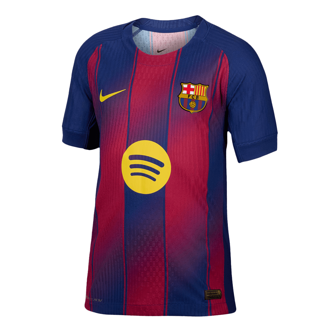 LAMINE YAMAL #10 Barcelona Home Authentic Soccer Jersey 2025/26