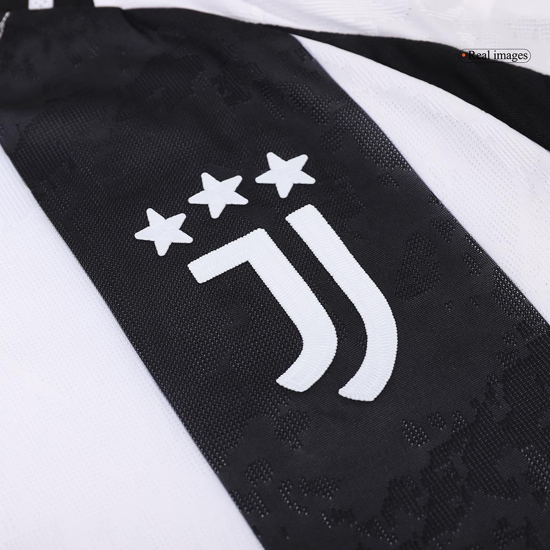 Authentic  VLAHOVIĆ  #9 Juventus Home Soccer Jersey 2024/25 - Save The Children Sponsor
